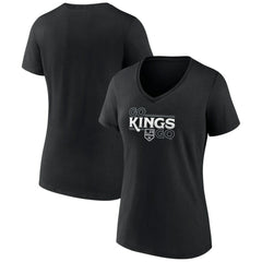 Los Angeles Kings Women's Active Edge V-Neck T-Shirt - Black | US 5060085