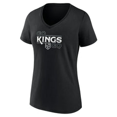 Los Angeles Kings Women's Active Edge V-Neck T-Shirt - Black | US 5060085