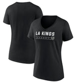 Los Angeles Kings Women's Primary Play V-Neck T-Shirt - Black | US 5060086