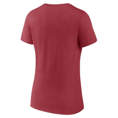 Arizona Cardinals Women's Back Home Again V-Neck T-Shirt - Cardinal T-shirts