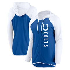 Indianapolis Colts Women's Forever Fan Full-Zip Hoodie - Royal/White Hoodies