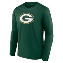 Green Bay Packers Primary Team Logo Long Sleeve T-Shirt - Green T-shirts