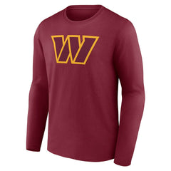 Washington Commanders Primary Team Logo Long Sleeve T-Shirt - Burgundy T-shirts