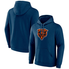 Chicago Bears Primary Team Logo Fitted Pullover Hoodie - Navy Hoodies