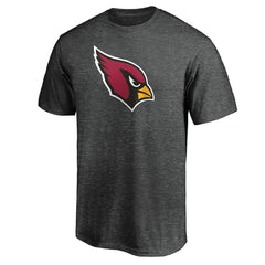 Arizona Cardinals Primary Logo T-Shirt - Heather Charcoal T-shirts