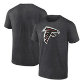 Atlanta Falcons Primary Logo T-Shirt - Heather Charcoal T-shirts