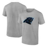 Carolina Panthers Primary Logo T-Shirt - Heather Gray T-shirts