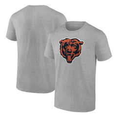 Chicago Bears Primary Logo T-Shirt - Heather Gray T-shirts