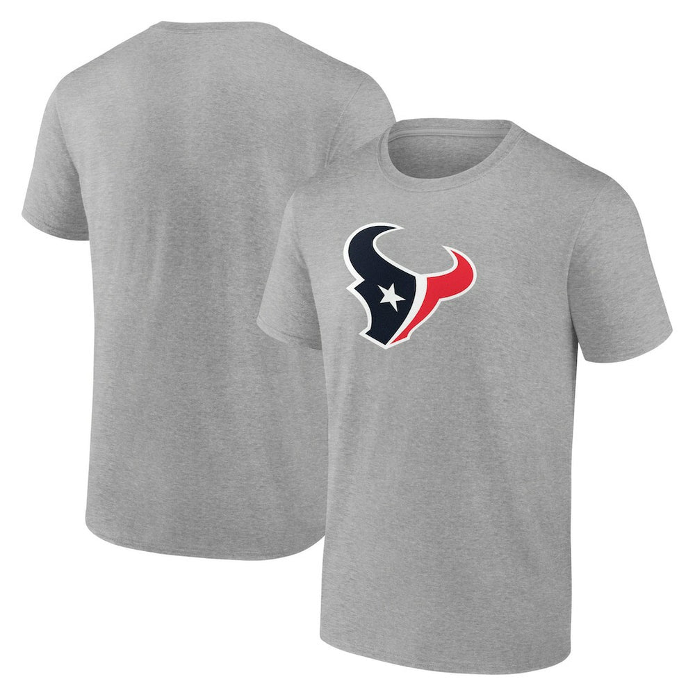 Houston Texans Primary Logo T-Shirt - Heather Gray T-shirts