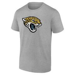 Jacksonville Jaguars Primary Logo T-Shirt - Heather Gray T-shirts