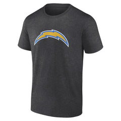 Los Angeles Chargers Primary Logo T-Shirt - Heather Charcoal T-shirts