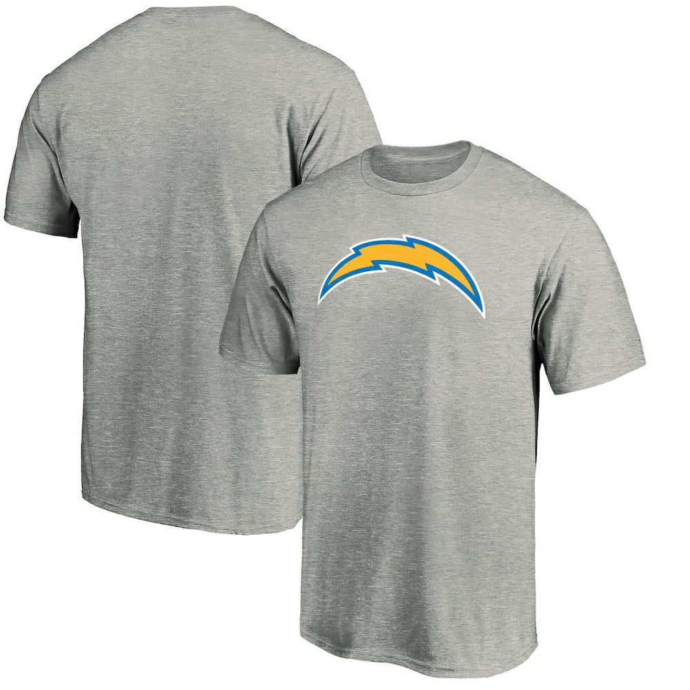 Los Angeles Chargers Primary Logo T-Shirt - Heather Gray T-shirts