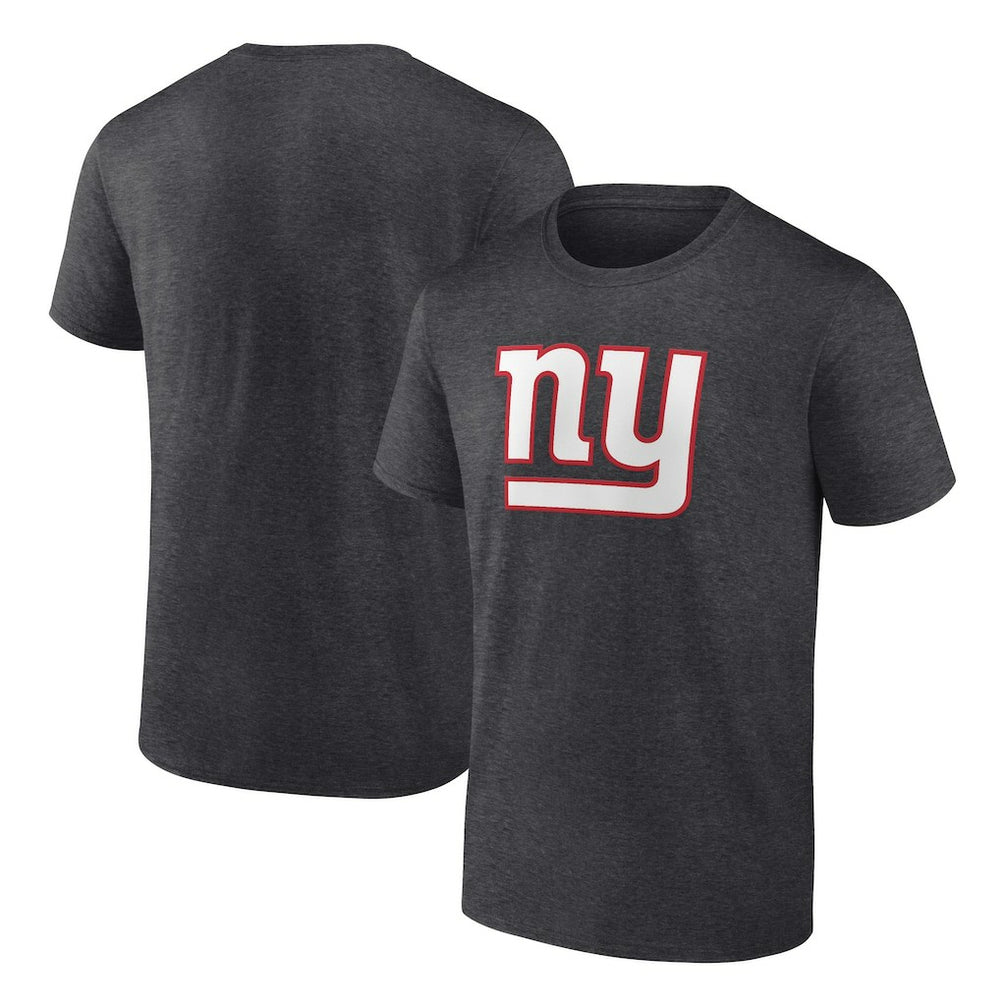 New York Giants Primary Logo T-Shirt - Heather Charcoal T-shirts