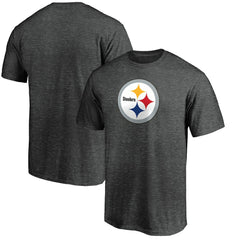 Pittsburgh Steelers Primary Logo T-Shirt - Heather Charcoal T-shirts