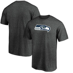 Seattle Seahawks Primary Logo T-Shirt - Heather Charcoal T-shirts