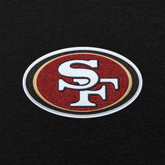 San Francisco 49ers Antigua Victory Chenille Pullover Hoodie - Black Hoodies
