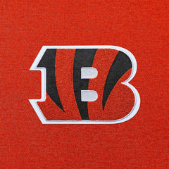 Cincinnati Bengals Antigua Victory Chenille Pullover Hoodie - Orange Hoodies