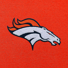 Denver Broncos Antigua Victory Chenille Pullover Hoodie - Orange Hoodies