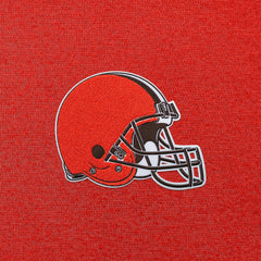Cleveland Browns Antigua Victory Chenille Pullover Hoodie - Orange Hoodies