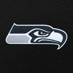 Seattle Seahawks Antigua Victory Chenille Pullover Hoodie - Black Hoodies