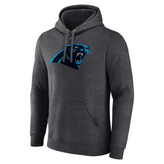 Carolina Panthers Primary Team Logo Fitted Pullover Hoodie - Charcoal Hoodies