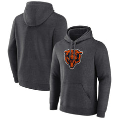 Chicago Bears Primary Team Logo Fitted Pullover Hoodie - Charcoal Hoodies