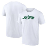 New York Jets Logo Team Lockup T-Shirt - White T-shirts