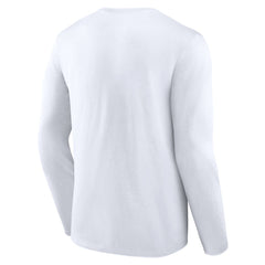 Detroit Lions Logo Team Lockup Long Sleeve T-Shirt - White T-shirts