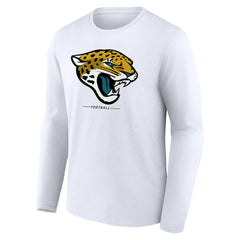 Jacksonville Jaguars Logo Team Lockup Long Sleeve T-Shirt - White T-shirts