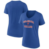 Philadelphia Phillies Women's Heart and Soul V-Neck T-Shirt - Royal T-shirts