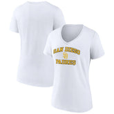 San Diego Padres Women's Heart and Soul V-Neck T-Shirt - White T-shirts
