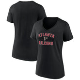 Atlanta Falcons Women's Victory Arch Team V-Neck T-Shirt - Black T-shirts