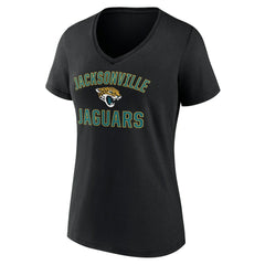 Jacksonville Jaguars Women's Victory Arch Team V-Neck T-Shirt - Black T-shirts