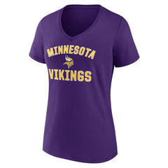 Minnesota Vikings Women's Victory Arch Team V-Neck T-Shirt - Purple T-shirts