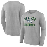 Seattle Seahawks Victory Arch Long Sleeve T-Shirt - Gray T-shirts