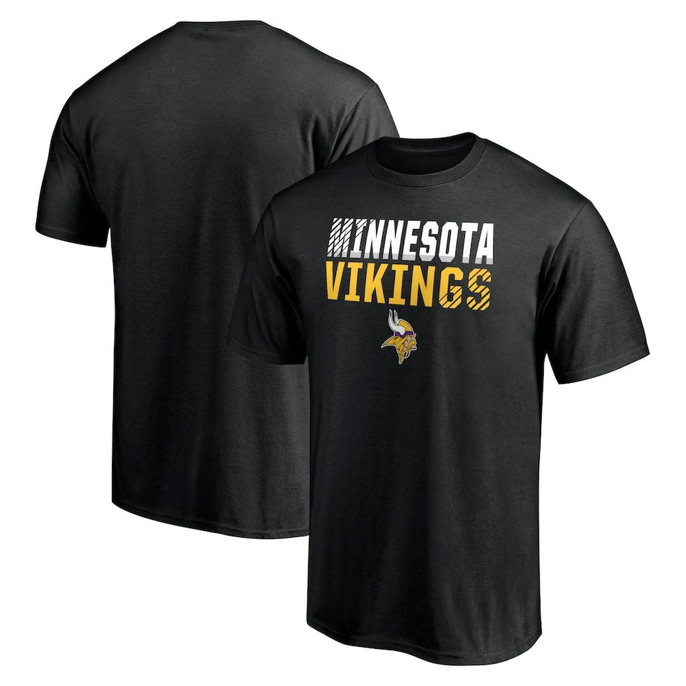 Minnesota Vikings Team Fade Out T-Shirt - Black T-shirts