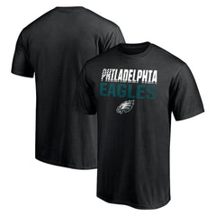 Philadelphia Eagles Team Fade Out T-Shirt - Black T-shirts