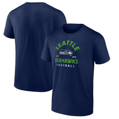 Seattle Seahawks Vintage Arch T-Shirt - College Navy T-shirts