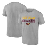 Washington Commanders Team Fade Out T-Shirt - Heather Gray T-shirts