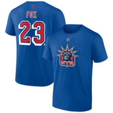 Adam Fox New York Rangers Fanatics Special Edition 2.0 Name & Number T-Shirt - Blue | US 5079531