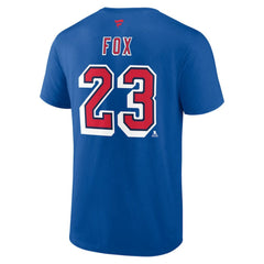 Adam Fox New York Rangers Fanatics Special Edition 2.0 Name & Number T-Shirt - Blue | US 5079531