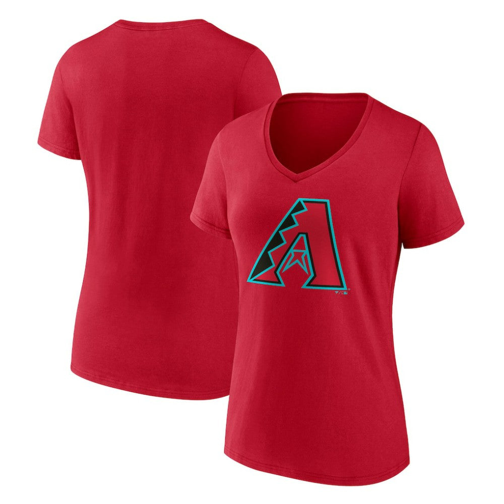 Arizona Diamondbacks Women's Official Logo V-Neck T-Shirt - Red T-shirts