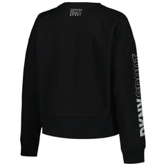 Chicago White Sox DKNY Sport Women's Lily V-Neck Pullover Sweatshirt - Black Pullover