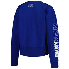 Kansas City Royals DKNY Sport Women's Lily V-Neck Pullover Sweatshirt - Royal Pullover