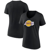 Los Angeles Lakers Women's Logo V-Neck T-Shirt Black