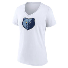 Memphis Grizzlies Women's Logo V-Neck T-Shirt White outlet