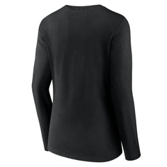 Atlanta Hawks Women's Logo Long Sleeve V-Neck T-Shirt Black outlet