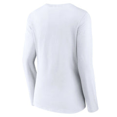 Indiana Pacers Women's Logo Long Sleeve V-Neck T-Shirt White