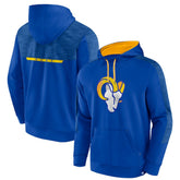 Los Angeles Rams Defender Evo Pullover Hoodie - Royal Hoodies