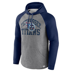 Tennessee Titans Favorite Arch Raglan Pullover Hoodie - Heather Gray Hoodies
